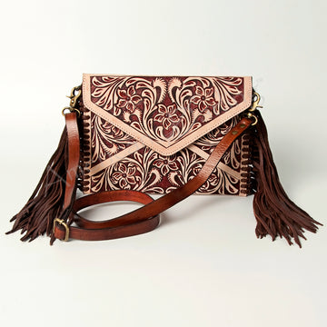 American Darling Envelope Hand Tooled Genuine Leather Women Bag Western Handbag Purse